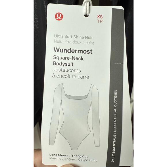 Lululemon Wundermost Nulu Square-Neck Long-Sleeve Thong Bodysuit XS LW3INRS NWT - Picture 16 of 16